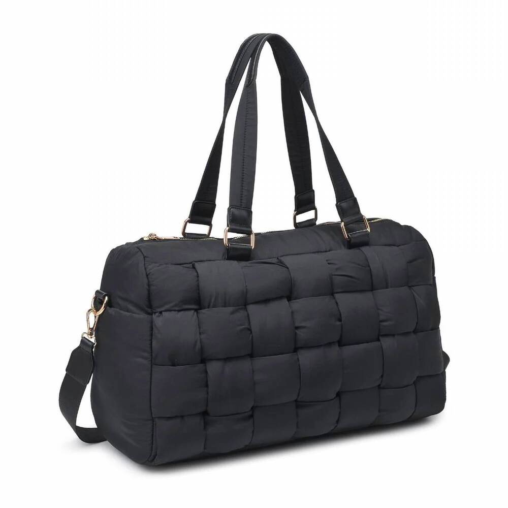 NEW URBAN EXPRESSIONS women's serena duffle bag in black
